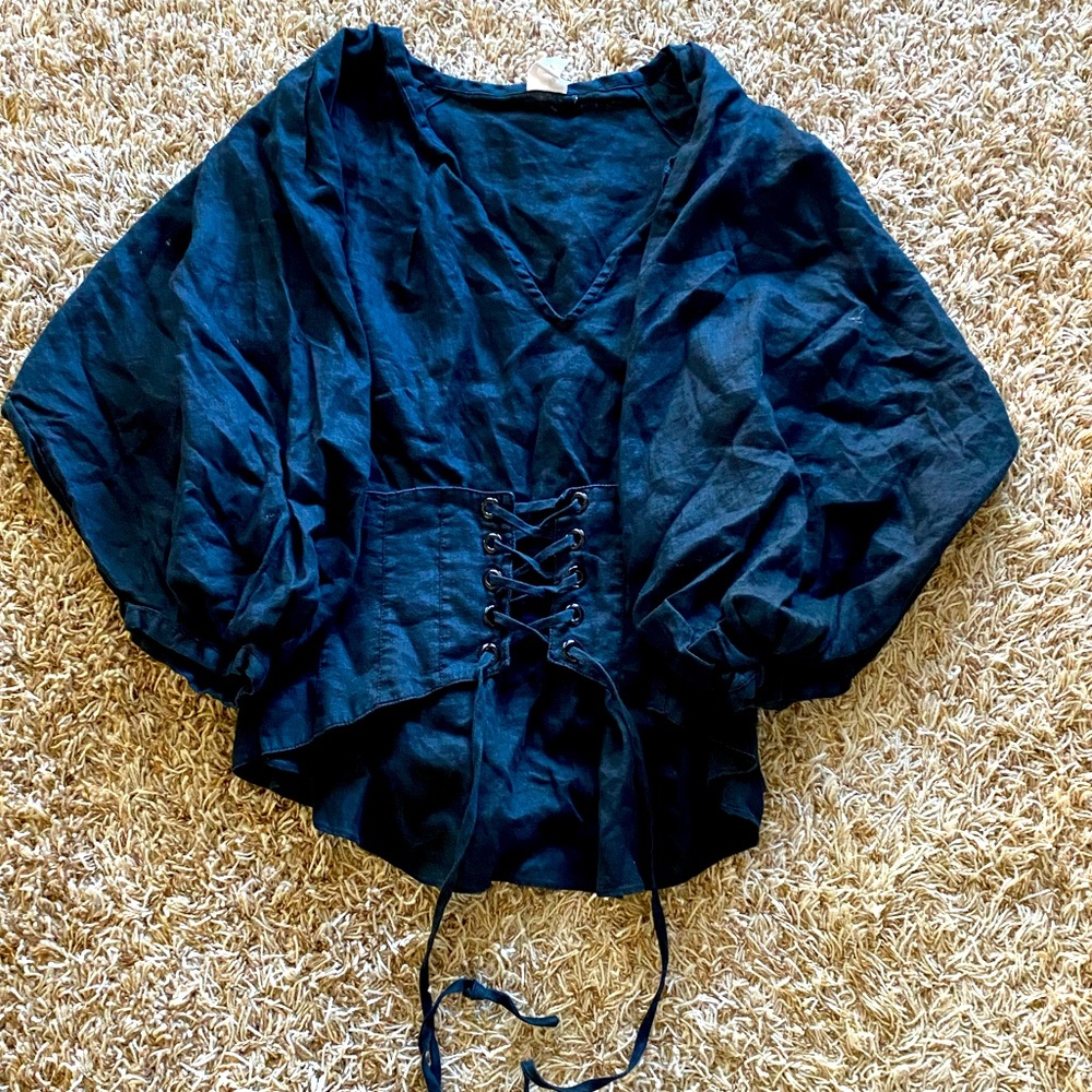 Corseted Blouse 🖤